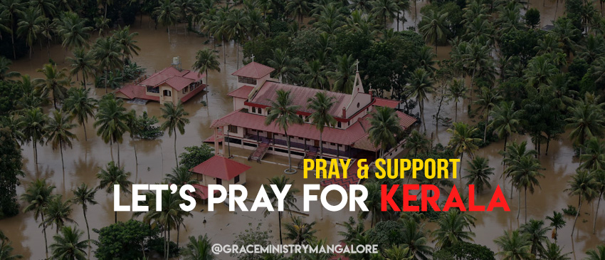 Grace Ministry Mangalore offered special prayers for Kerela Flood Victims at Prayer Center, Balmatta here on Friday 24, 2018 with the gathering. 